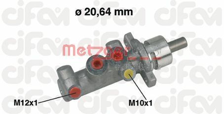 METZGER pagrindinis cilindras, stabdžiai 202-416