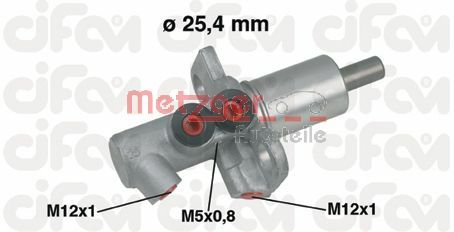 METZGER pagrindinis cilindras, stabdžiai 202-458