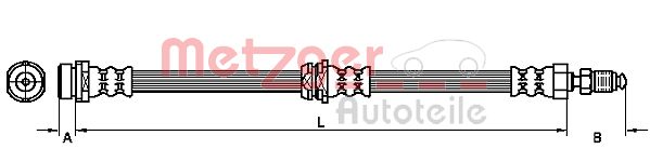 METZGER Тормозной шланг 4110038