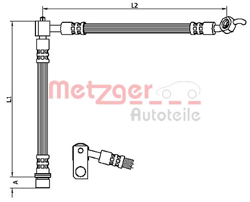 METZGER Тормозной шланг 4110103