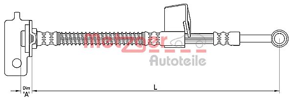 METZGER Тормозной шланг 4110136