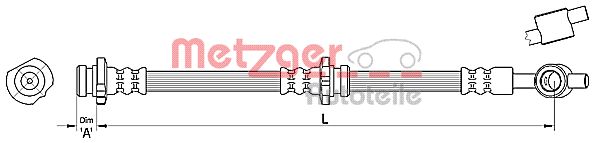 METZGER stabdžių žarnelė 4110387