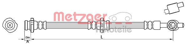 METZGER Тормозной шланг 4110388