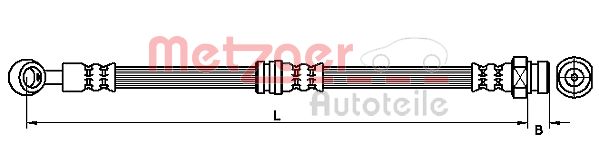 METZGER Тормозной шланг 4110410