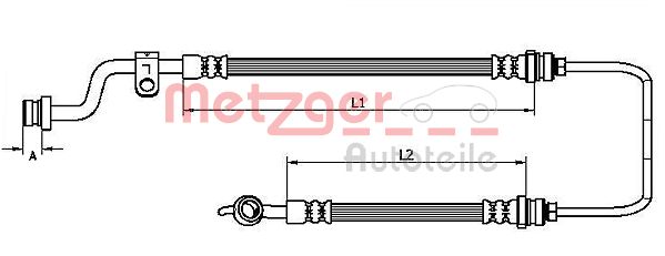 METZGER stabdžių žarnelė 4110733