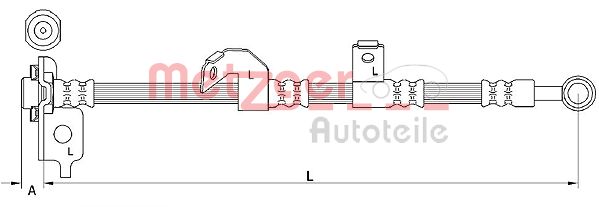 METZGER Тормозной шланг 4110840