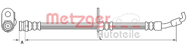 METZGER Тормозной шланг 4110875