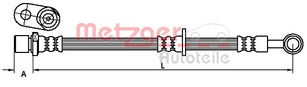 METZGER Тормозной шланг 4110903