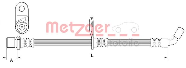 METZGER stabdžių žarnelė 4110907