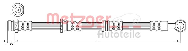 METZGER Тормозной шланг 4110917