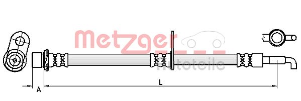 METZGER Тормозной шланг 4110974