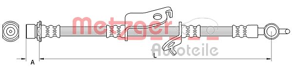 METZGER Тормозной шланг 4110984