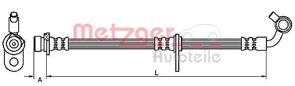 METZGER stabdžių žarnelė 4111080