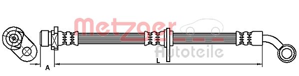 METZGER stabdžių žarnelė 4111082