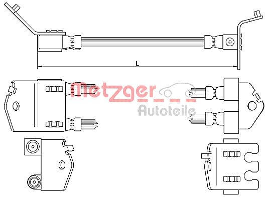 METZGER Тормозной шланг 4112547