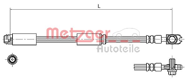 METZGER Тормозной шланг 4116227