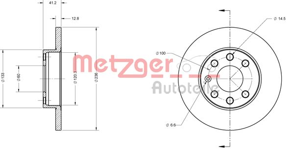 METZGER Тормозной диск 6110014