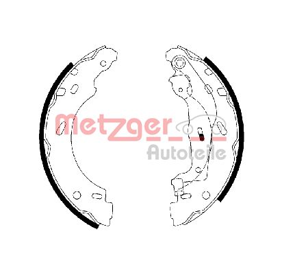 METZGER stabdžių trinkelių komplektas MG 112