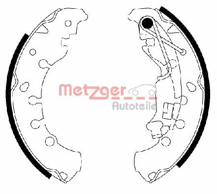 METZGER stabdžių trinkelių komplektas MG 200