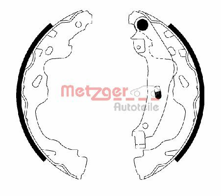 METZGER stabdžių trinkelių komplektas MG 209