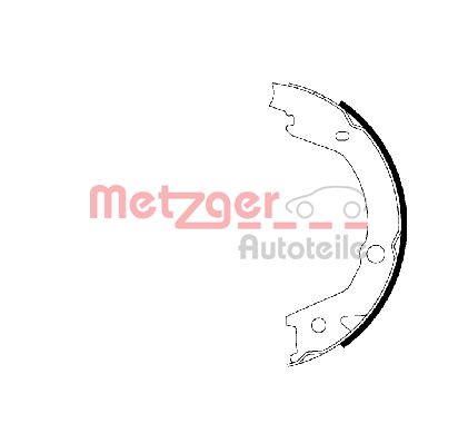 METZGER stabdžių trinkelių komplektas, stovėjimo stabdis MG 225