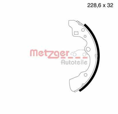 METZGER stabdžių trinkelių komplektas MG 525