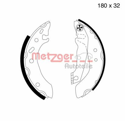 METZGER Комплект тормозных колодок MG 538