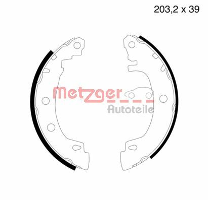 METZGER Комплект тормозных колодок MG 632