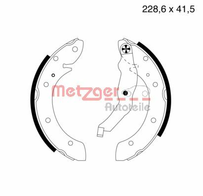 METZGER Комплект тормозных колодок MG 633