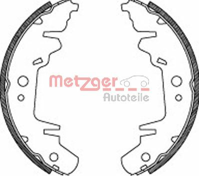 METZGER stabdžių trinkelių komplektas MG 718