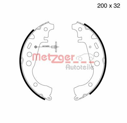 METZGER Комплект тормозных колодок MG 723