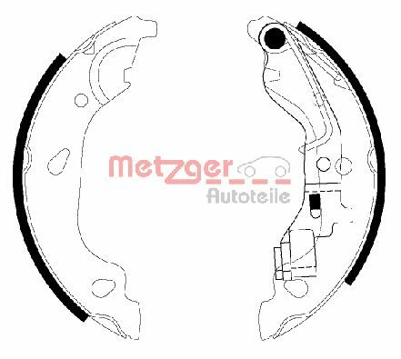 METZGER stabdžių trinkelių komplektas MG 738