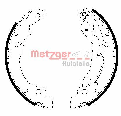 METZGER Комплект тормозных колодок MG 828