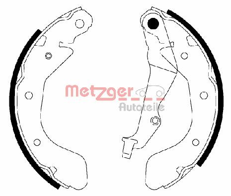 METZGER stabdžių trinkelių komplektas MG 945