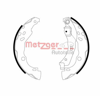 METZGER stabdžių trinkelių komplektas MG 968