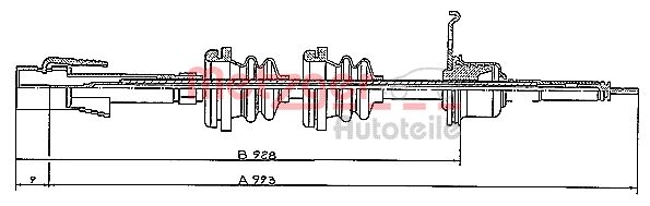 METZGER Тросик спидометра S 31024