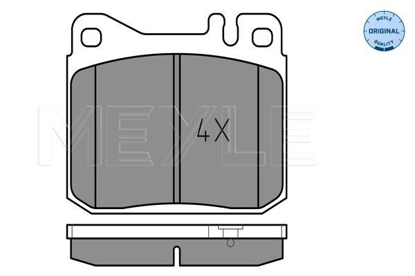 MEYLE Комплект тормозных колодок, дисковый тормоз 025 203 9215