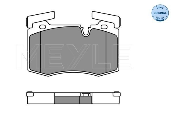 MEYLE Комплект тормозных колодок, дисковый тормоз 025 244 7814