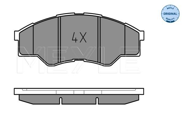 MEYLE Комплект тормозных колодок, дисковый тормоз 025 245 6716