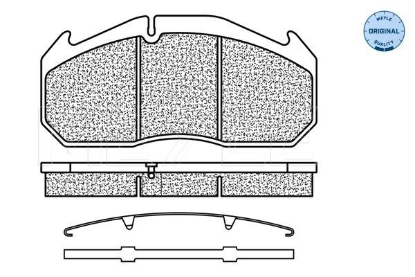 MEYLE Комплект тормозных колодок, дисковый тормоз 025 291 1428