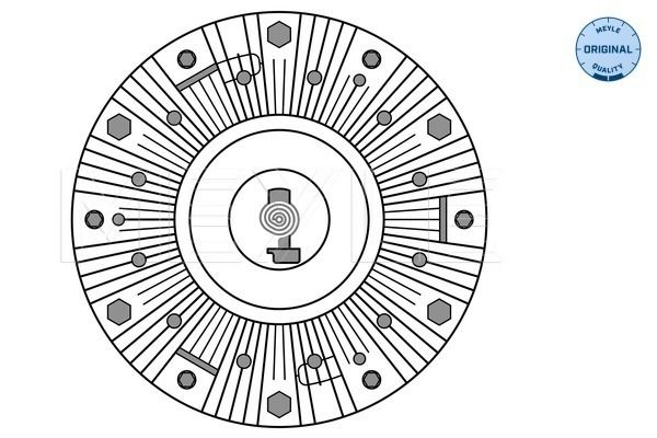 MEYLE sankaba, radiatoriaus ventiliatorius 16-33 234 0001