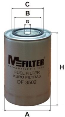 MFILTER Топливный фильтр DF 3502