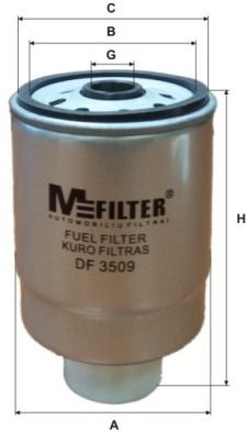 MFILTER kuro filtras DF 3509