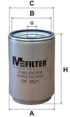 MFILTER kuro filtras DF 3521