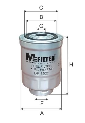 MFILTER kuro filtras DF 3522