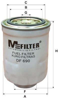 MFILTER kuro filtras DF 690
