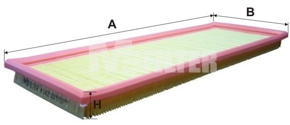 MFILTER Воздушный фильтр K 142