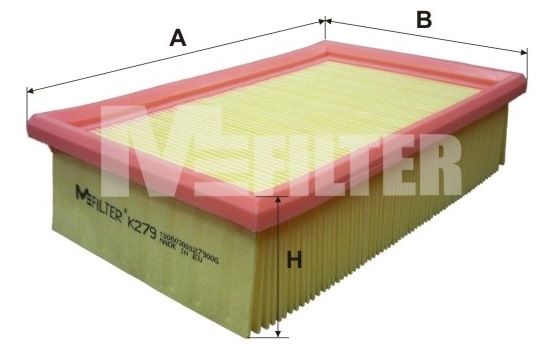 MFILTER Воздушный фильтр K 279