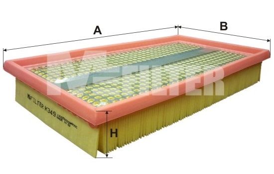 MFILTER Воздушный фильтр K 349