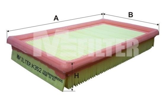 MFILTER Воздушный фильтр K 352